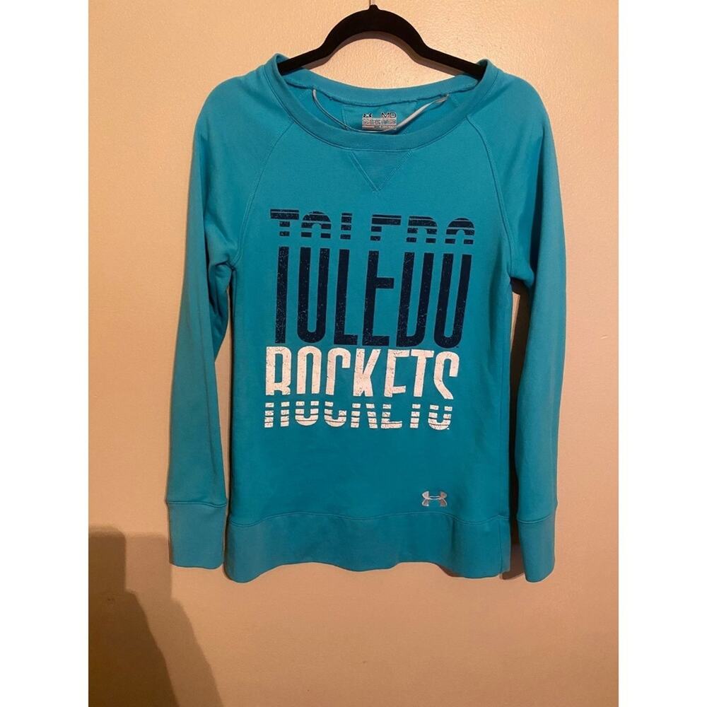 womens university of toledo rockets long sleeve crewneck sweater medium